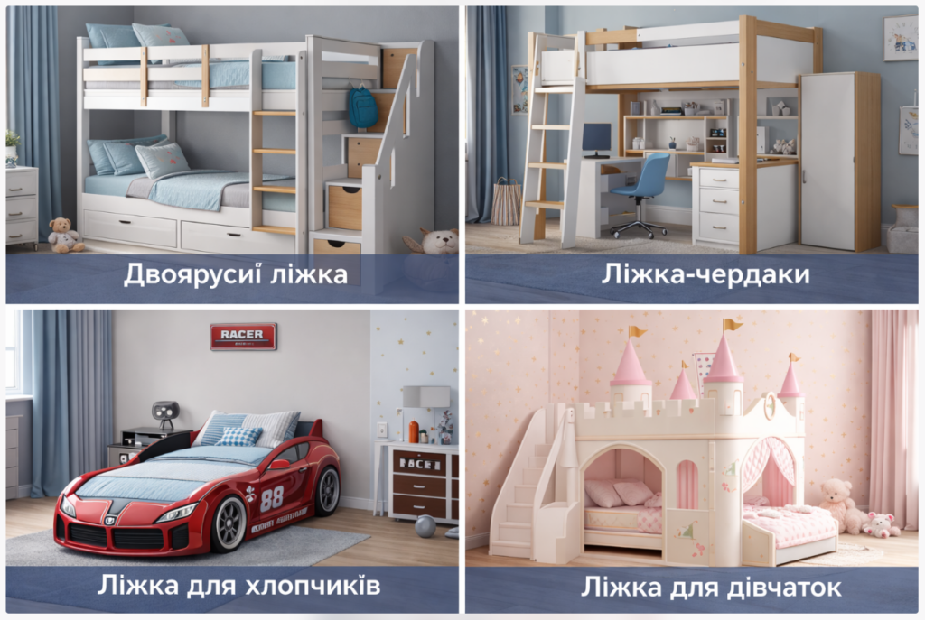 Ліжка в дитячу на замовлення в Україні